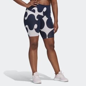 Adidas X Marimekko Biker Shorts Purple Tint Size 2X